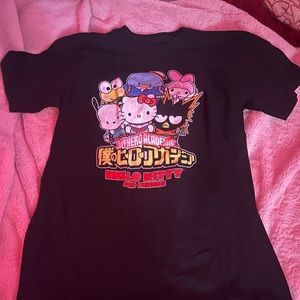 MY HERO ACADEMIA HELLO KITTY AND FRIENDS , oversized tee